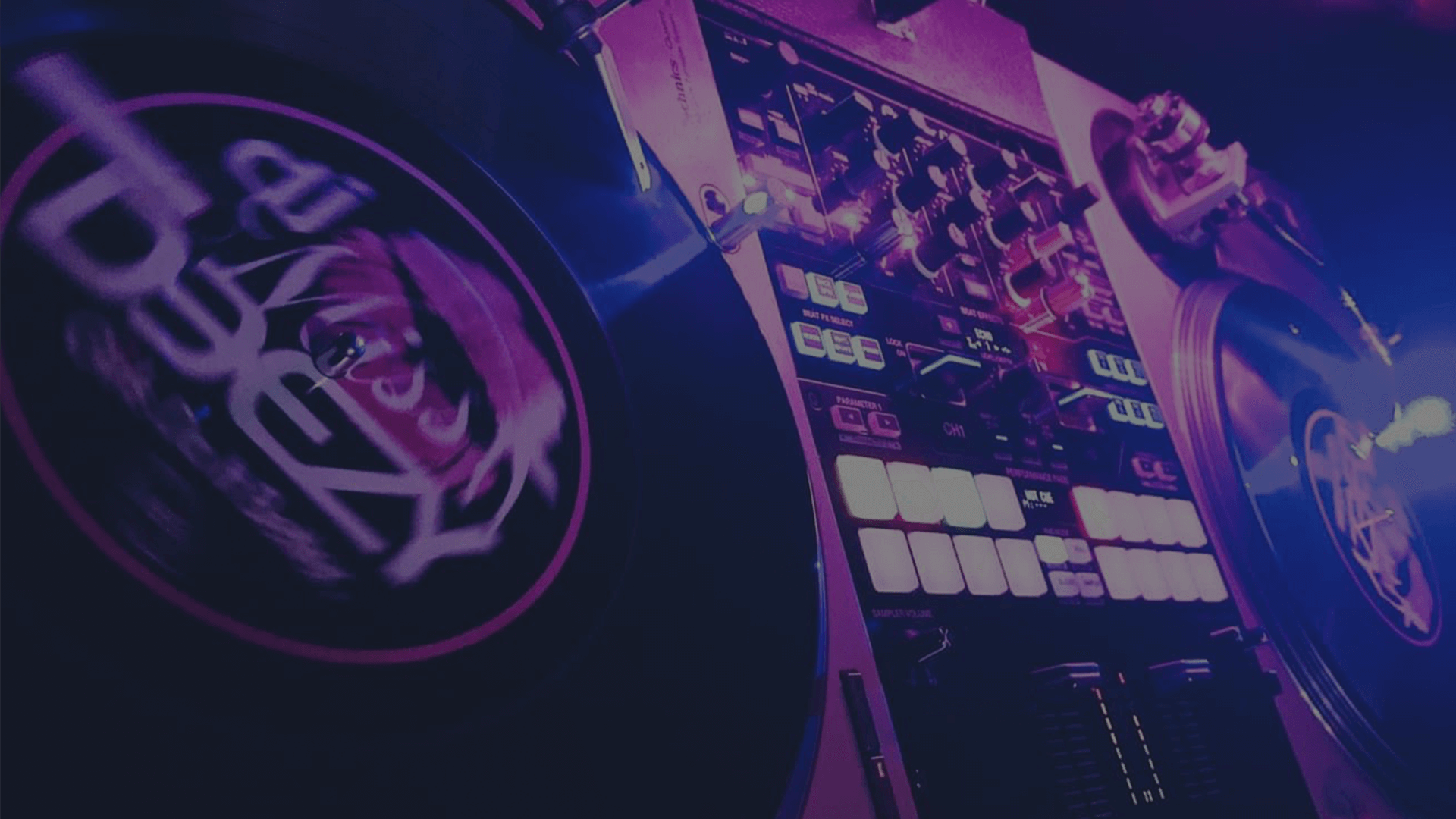 DJ Miss Deezy's main DJ setup